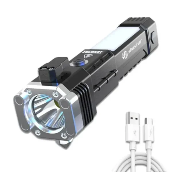 Rechargeable Portable Torch with Powerbank – Light Up Your Adventures - Image 2