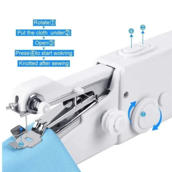 Handheld Electric Mini Sewing Machine – Portable, Cordless, and Perfect for Quick Fixes - Image 5