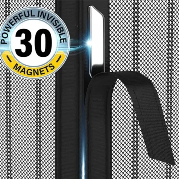 Magnetic Mosquito Net Door – Hands-Free Mesh Screen with Self-Closing Magnets | Keeps Bugs Out, Lets Fresh Air In | Easy Installation & Pet-Friendly - Image 4