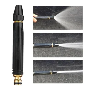 High Pressure Water Spray Gun Nozzle Adjustable Car Washer Gun Brass Jet